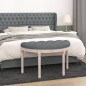 vidaXL Panca Grigio Scuro 81,5x41x49 cm in Tessuto