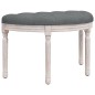 vidaXL Panca Grigio Scuro 81,5x41x49 cm in Tessuto