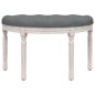 vidaXL Panca Grigio Scuro 81,5x41x49 cm in Tessuto