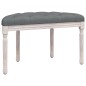 vidaXL Panca Grigio Scuro 81,5x41x49 cm in Tessuto