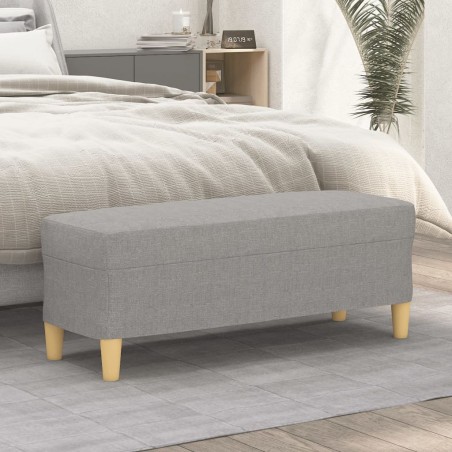 vidaXL Panca Grigio chiaro 100x35x41 cm in Tessuto