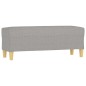 vidaXL Panca Grigio chiaro 100x35x41 cm in Tessuto vidaXL Panca Grigio chiaro 100x35x41 cm in Tessuto