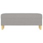 vidaXL Panca Grigio chiaro 100x35x41 cm in Tessuto vidaXL Panca Grigio chiaro 100x35x41 cm in Tessuto