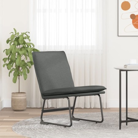 vidaXL Sedia Lounge Grigio Scuro 52x75x76 cm in Tessuto