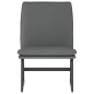 vidaXL Sedia Lounge Grigio Scuro 52x75x76 cm in Tessuto vidaXL Sedia Lounge Grigio Scuro 52x75x76 cm in Tessuto