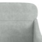 vidaXL Poltrona Grigio Chiaro 63x76x80 cm Velluto vidaXL Poltrona Grigio Chiaro 63x76x80 cm Velluto