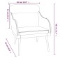 vidaXL Poltrona Grigio Chiaro 63x76x80 cm Velluto vidaXL Poltrona Grigio Chiaro 63x76x80 cm Velluto