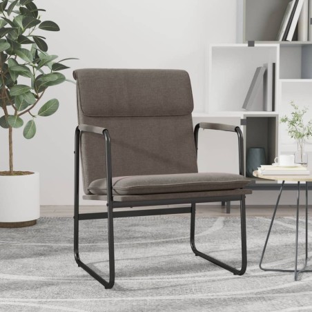 vidaXL Sedia Lounge Tortora 55x64x80 cm in Tessuto
