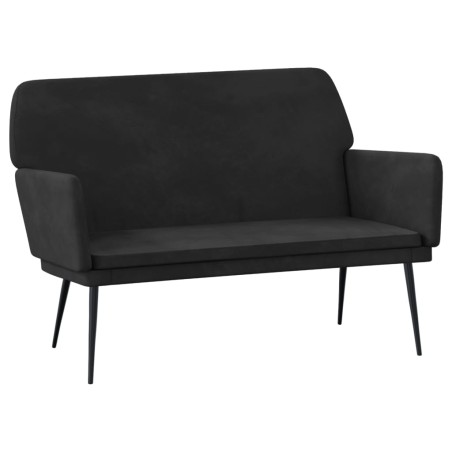 vidaXL Panca Nera 108x79x79 cm in Velluto