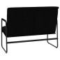 vidaXL Panca Nera 100x64x80 cm in Similpelle