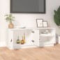 Mobile Porta TV Bianco 105x34x40 cm in Legno Massello di Pino Mobile Porta TV Bianco 105x34x40 cm in Legno Massello di Pino