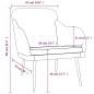 vidaXL Poltrona Rosa 63x76x80 cm Velluto vidaXL Poltrona Rosa 63x76x80 cm Velluto