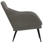 vidaXL Poltrona Grigio Scuro 63x76x80 cm Velluto vidaXL Poltrona Grigio Scuro 63x76x80 cm Velluto