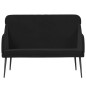 vidaXL Panca Nera 110x76x80 cm in Velluto vidaXL Panca Nera 110x76x80 cm in Velluto
