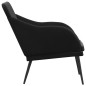 vidaXL Panca Nera 110x76x80 cm in Velluto vidaXL Panca Nera 110x76x80 cm in Velluto