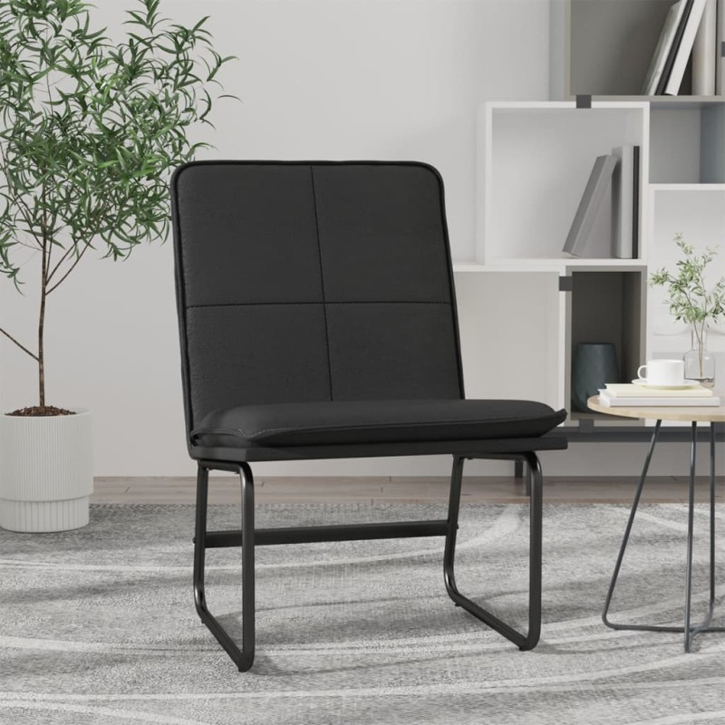 vidaXL Sedia Lounge Nera 54x75x76 cm in Similpelle vidaXL Sedia Lounge Nera 54x75x76 cm in Similpelle