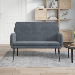 vidaXL Panca Grigio Scuro 108x79x79 cm in Velluto