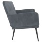 vidaXL Panca Grigio Scuro 108x79x79 cm in Velluto