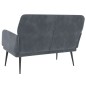vidaXL Panca Grigio Scuro 108x79x79 cm in Velluto