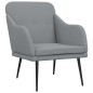 vidaXL Poltrona Grigio Chiaro 63x76x80 cm in Tessuto vidaXL Poltrona Grigio Chiaro 63x76x80 cm in Tessuto