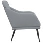 vidaXL Poltrona Grigio Chiaro 63x76x80 cm in Tessuto vidaXL Poltrona Grigio Chiaro 63x76x80 cm in Tessuto