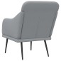 vidaXL Poltrona Grigio Chiaro 63x76x80 cm in Tessuto vidaXL Poltrona Grigio Chiaro 63x76x80 cm in Tessuto