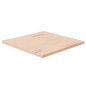 Piano Tavolo Quadrato 60x60x2,5 cm Massello Rovere Non Trattato Piano Tavolo Quadrato 60x60x2,5 cm Massello Rovere Non Trattato