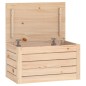 vidaXL Contenitore Portaoggetti 59,5x36,5x33 cm Legno Massello Pino vidaXL Contenitore Portaoggetti 59,5x36,5x33 cm Legno Massello Pino