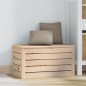 vidaXL Contenitore Portaoggetti 59,5x36,5x33 cm Legno Massello Pino vidaXL Contenitore Portaoggetti 59,5x36,5x33 cm Legno Massello Pino
