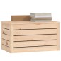vidaXL Contenitore Portaoggetti 59,5x36,5x33 cm Legno Massello Pino vidaXL Contenitore Portaoggetti 59,5x36,5x33 cm Legno Massello Pino