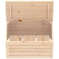 vidaXL Contenitore Portaoggetti 59,5x36,5x33 cm Legno Massello Pino vidaXL Contenitore Portaoggetti 59,5x36,5x33 cm Legno Massello Pino