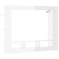 vidaXL Mobile Porta TV Bianco Lucido 152x22x113cm in Legno Multistrato vidaXL Mobile Porta TV Bianco Lucido 152x22x113cm in Legno Multistrato