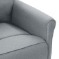 vidaXL Poltrona per TV Reclinabile Grigio Chiaro in Tessuto vidaXL Poltrona per TV Reclinabile Grigio Chiaro in Tessuto