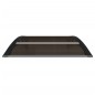 vidaXL Tettoia per Porta Nera 100x75 cm Policarbonato vidaXL Tettoia per Porta Nera 100x75 cm Policarbonato