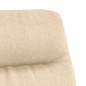 vidaXL Poltrona Relax Crema in Tessuto vidaXL Poltrona Relax Crema in Tessuto