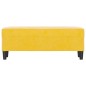 vidaXL Panca giallo 100x35x41 cm in Velluto