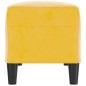 vidaXL Panca giallo 100x35x41 cm in Velluto