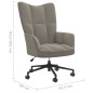 vidaXL Poltrona Relax Grigio Chiaro in Velluto vidaXL Poltrona Relax Grigio Chiaro in Velluto