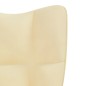 vidaXL Poltrona Relax Bianco Crema in Velluto vidaXL Poltrona Relax Bianco Crema in Velluto