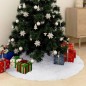 vidaXL Gonna per Albero di Natale Bianca 150 cm in Similpelle vidaXL Gonna per Albero di Natale Bianca 150 cm in Similpelle