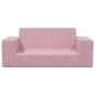 vidaXL Divano per Bambini 2 Posti Rosa in Morbido Peluche vidaXL Divano per Bambini 2 Posti Rosa in Morbido Peluche