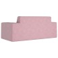 vidaXL Divano per Bambini 2 Posti Rosa in Morbido Peluche vidaXL Divano per Bambini 2 Posti Rosa in Morbido Peluche
