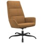 vidaXL Poltrona Relax Marrone in Velluto