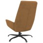 vidaXL Poltrona Relax Marrone in Velluto