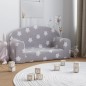 vidaXL Divano per Bambini 2 Posti Grigio Chiaro Stelle Morbido Peluche vidaXL Divano per Bambini 2 Posti Grigio Chiaro Stelle Morbido Peluche