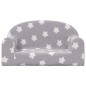 vidaXL Divano per Bambini 2 Posti Grigio Chiaro Stelle Morbido Peluche vidaXL Divano per Bambini 2 Posti Grigio Chiaro Stelle Morbido Peluche