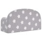 vidaXL Divano per Bambini 2 Posti Grigio Chiaro Stelle Morbido Peluche vidaXL Divano per Bambini 2 Posti Grigio Chiaro Stelle Morbido Peluche