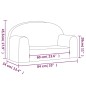 vidaXL Divano per Bambini a 2 Posti Antracite in Morbido Peluche vidaXL Divano per Bambini a 2 Posti Antracite in Morbido Peluche