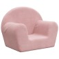 vidaXL Divano per Bambini Rosa in Morbido Peluche vidaXL Divano per Bambini Rosa in Morbido Peluche