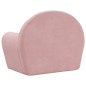 vidaXL Divano per Bambini Rosa in Morbido Peluche vidaXL Divano per Bambini Rosa in Morbido Peluche